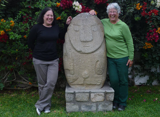 Deb and Pam finished their Peru journey with a personally guided tour of the Larco Museum