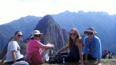 Booth family tour Machu Picchu