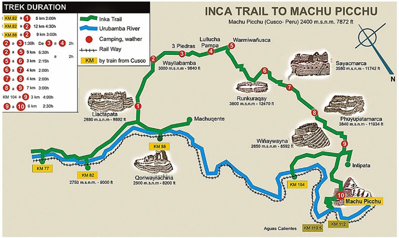 Inca Trail Map  