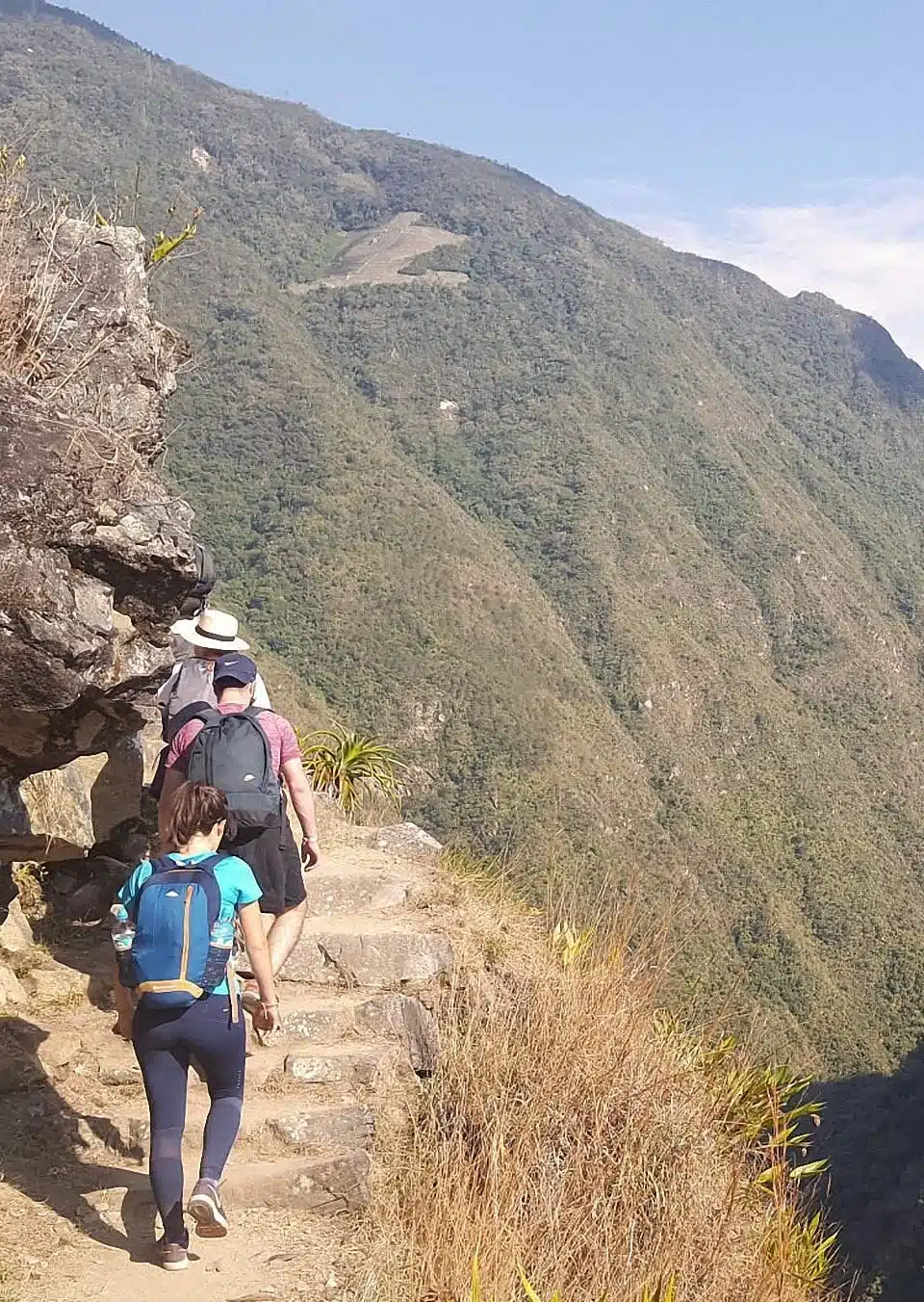 Fertur Peru Travel client on the final morning hiking the Inca Trail about to arrive to Machu Picchu