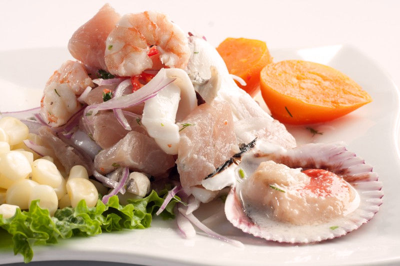 Ceviche Peruano, a classic dish you will learn how to make during your Peru Culinary tour